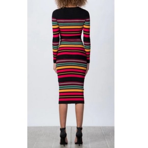 A. Calin by Flying Tomato Knit Sweater Midi Dress - Picture 3 of 4